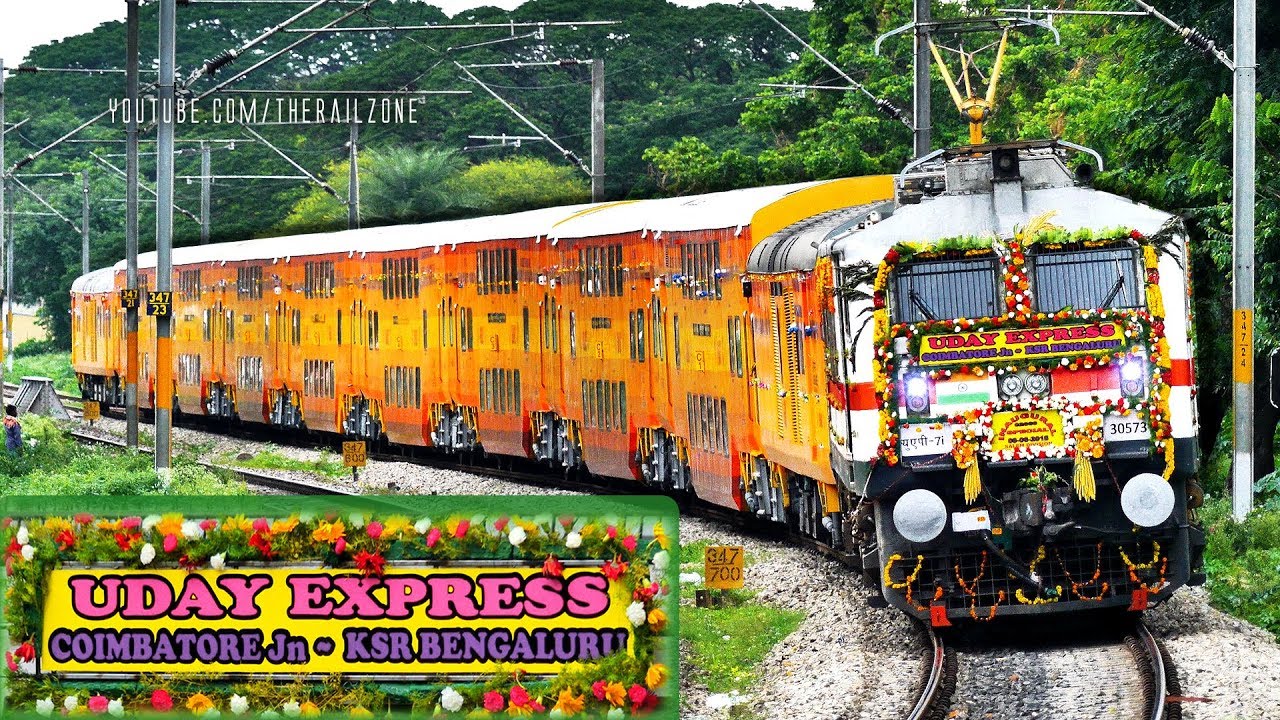 UDAY Express | Double Decker Train | Coimbatore - Bangalore | Indian Railways