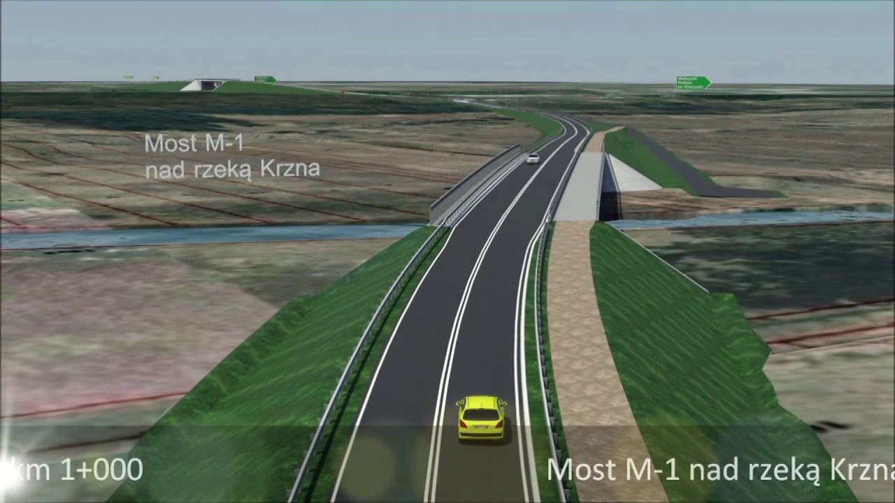 Wschodnia Obwodnica Międzyrzeca Podlaskiego - podróż wirtualna planowaną trasą
