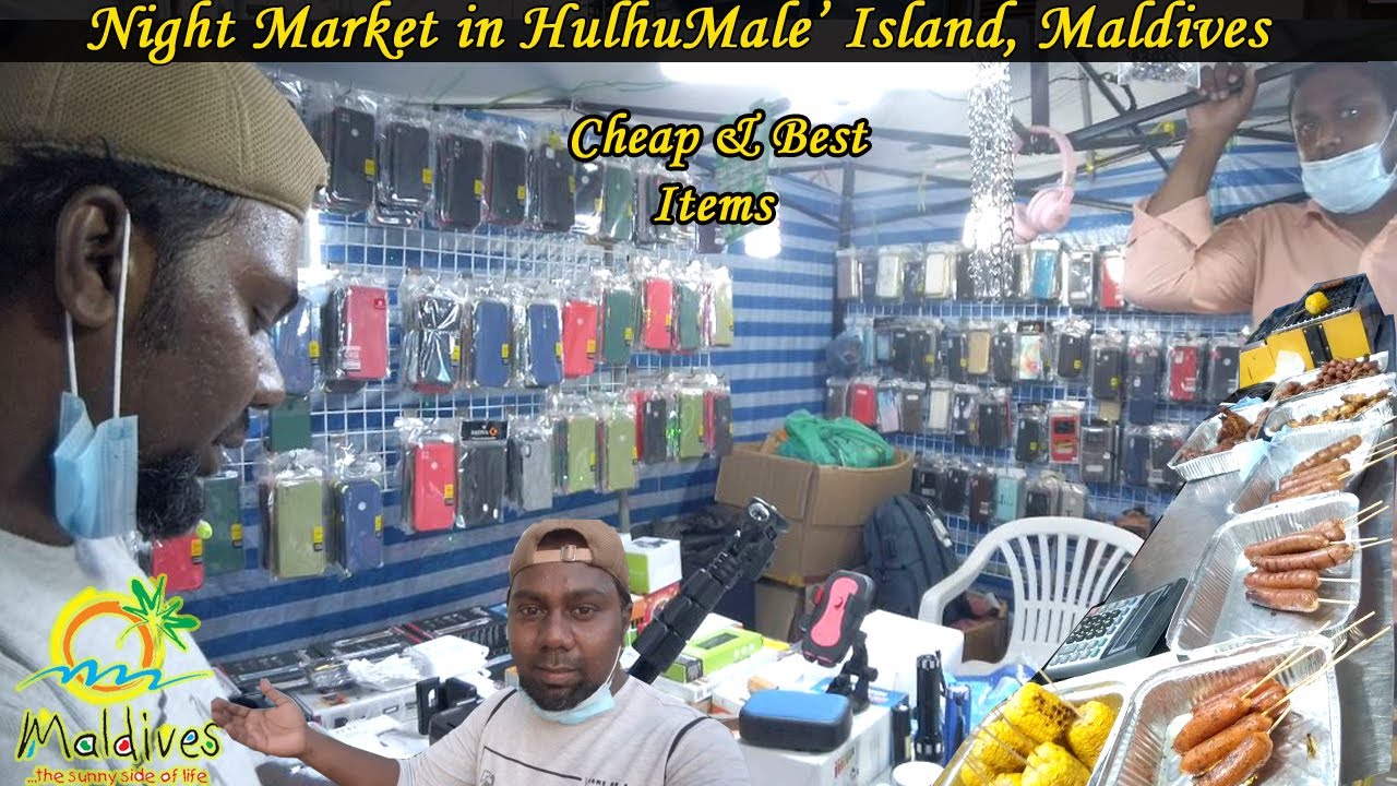 Night Market in Hulumale' Island, Maldives( Awesome Street Food)
