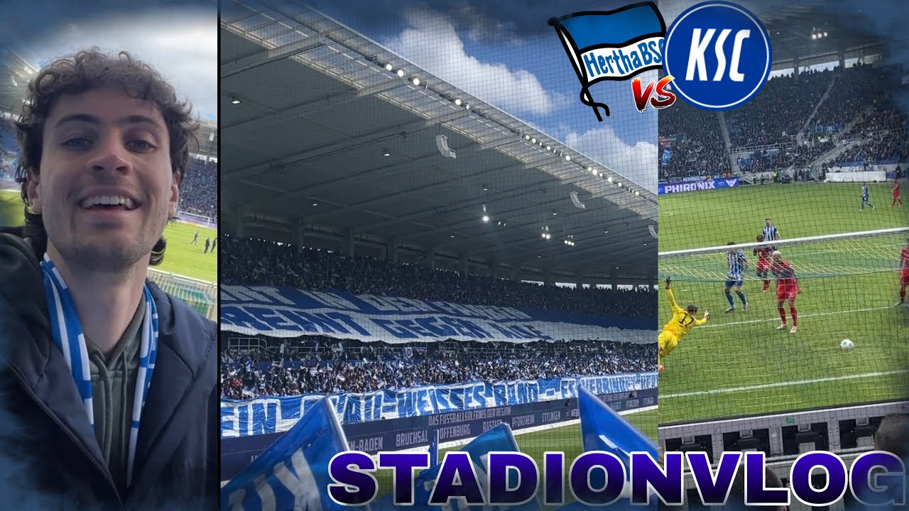 FREUNDSCHAFTSSPIEL IN KARLSRUHE | KSC - HERTHA STADIONVLOG