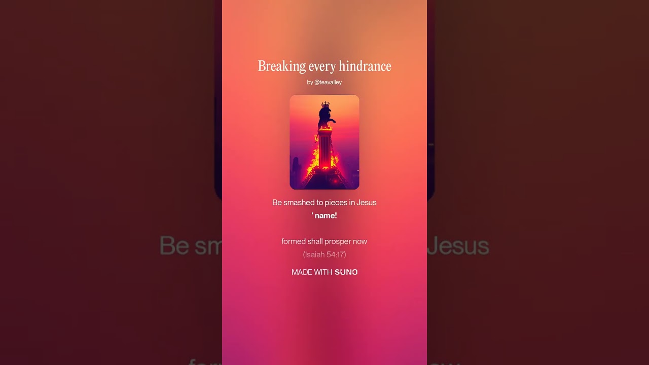 Breaking every hindrance #christianmusic #youtube #dreamscreenai