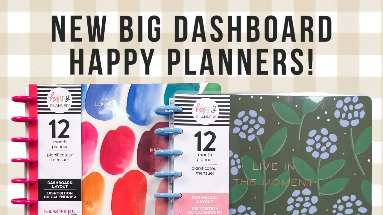 2 New Big Dashboard Layout 2023 Happy Planners - Fall Release 2022 Flip Through!