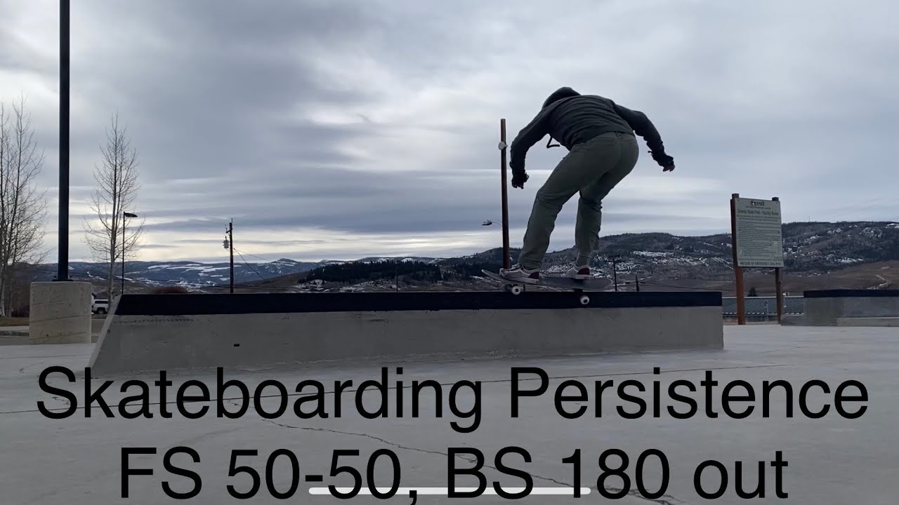 Old Man Skateboarding Persistence - FS 50-50, BS 180 Out