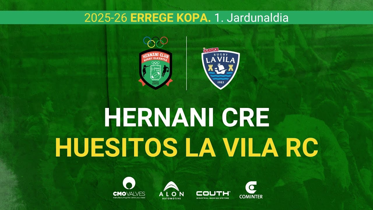 HERNANI CRE vs GETXO RUGBY TALDEA euskal liga.  2. fasea 2. jardaunaldia 29/11/2025 12:00