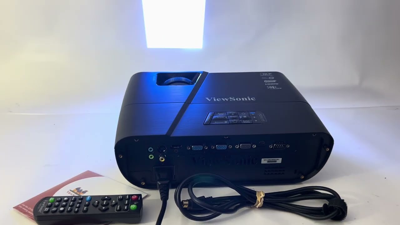 ViewSonic LightStream PJD5155 VS15873 3300 Lumen SVGA Projector w/ Remote - Demo Test