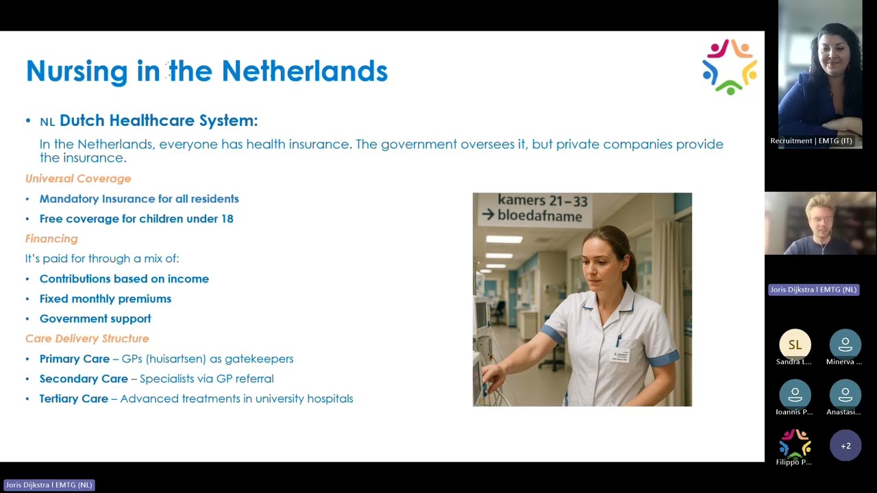 Webinar 'Live and Work as a Nurse in the Netherlands'   EMTG Healthcare