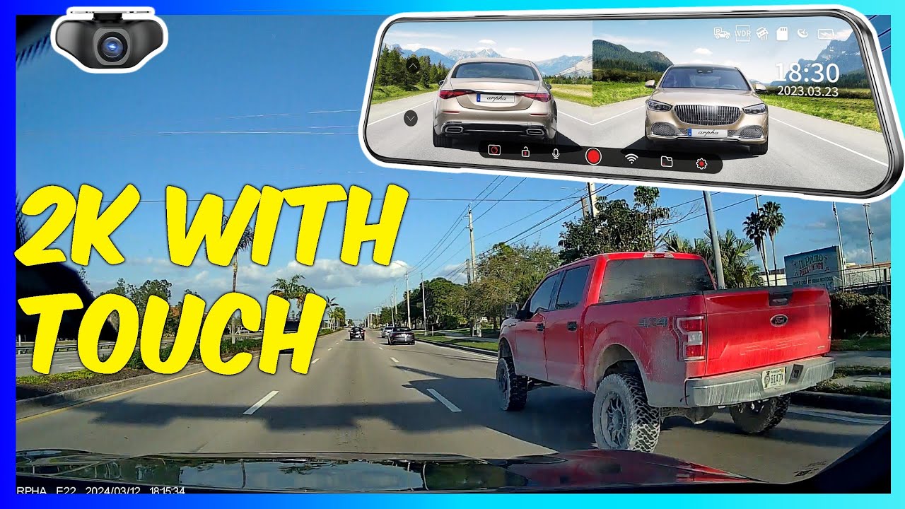 Arpha E22 2K Mirror Dashcam - Unboxing - Installation - Footage Day & Night