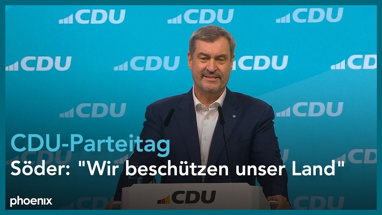 CDU-Parteitag: Rede von Markus Söder (CSU, Ministerpräsident Bayern) | 21.02.26