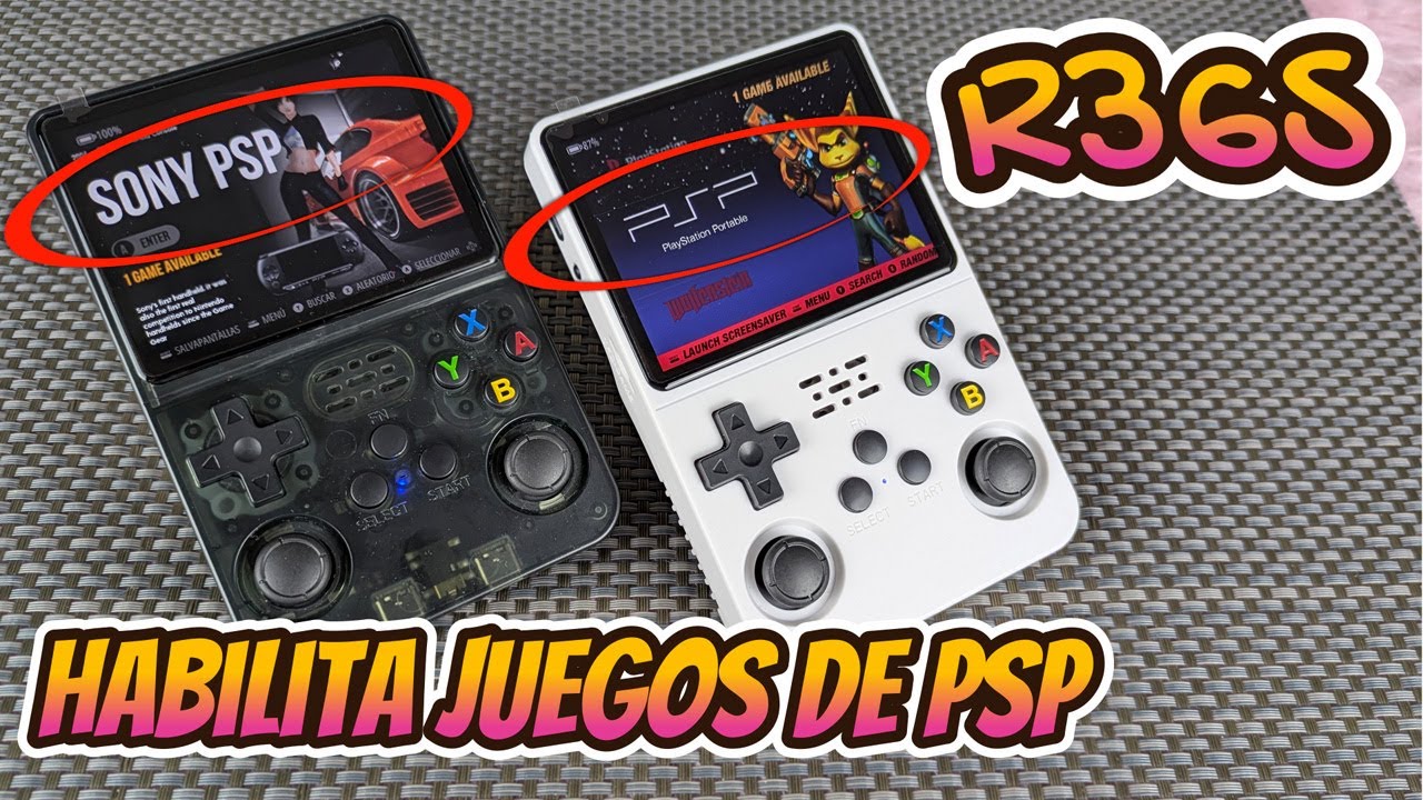 Mi consola R36S no tiene juegos de PSP - Te explico como habilitarlos