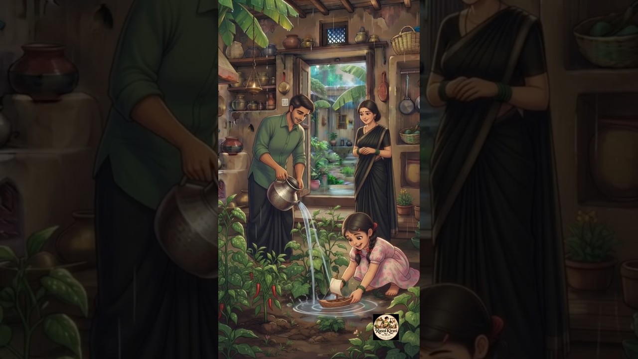 🍛Cozy Village Cucumber Cooking| Traditional Masala Cucumber In Monsoon🌧️ #shorts #shortsfeed #ghibli