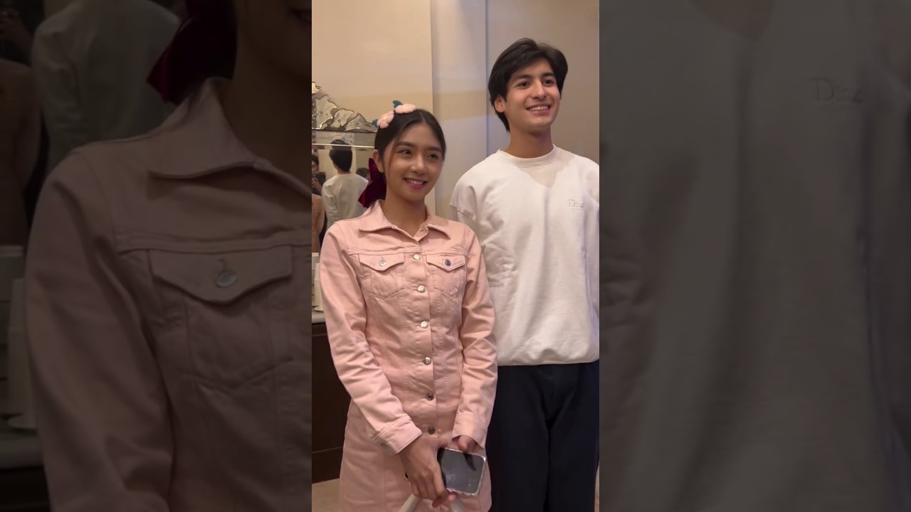 Queenay Mercado Meet Andres Muhlach ❤️ #angmutyangsectione #andresmuhlach #kiefer #fyp #queenay