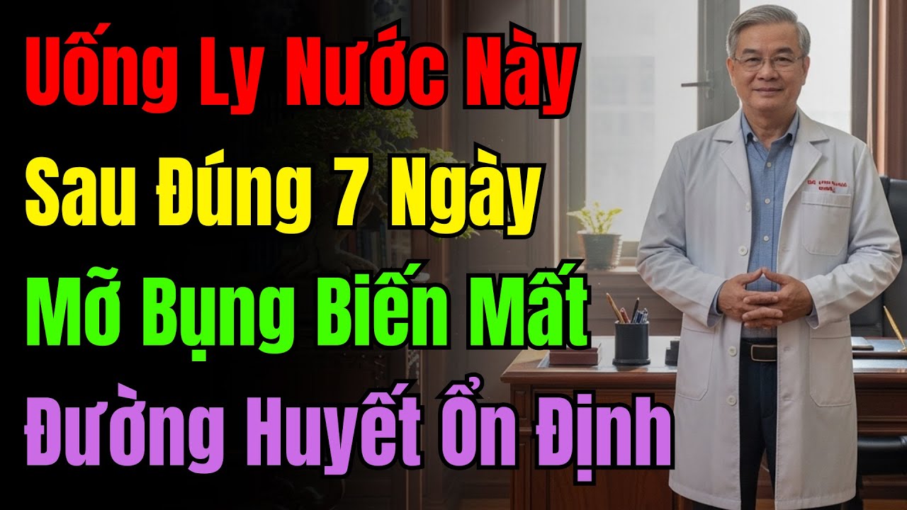 Đừng Coi Thường 1 Ly Nước Muối! Uống Đúng 7 Ngày, Mỡ Bụng Sạch Trơn, Đường Huyết ổN Định.