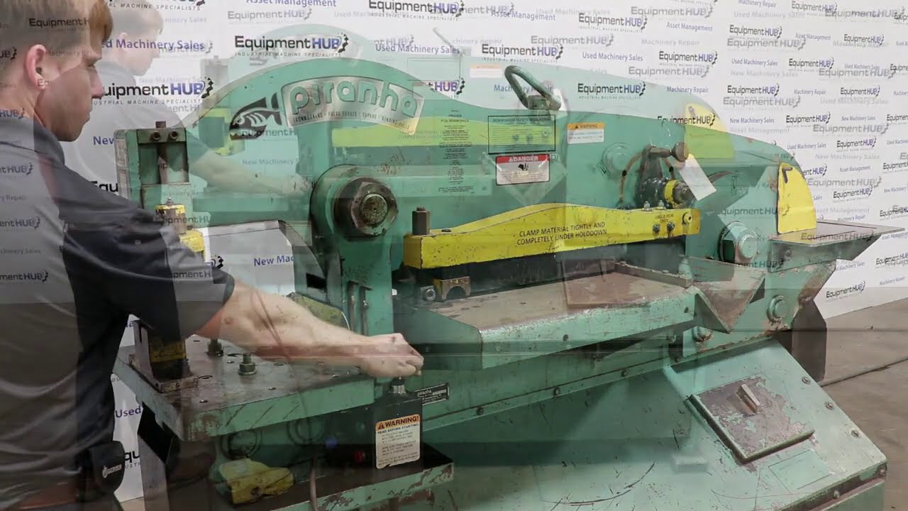 Piranha P120 120 Ton Hydraulic Ironworker