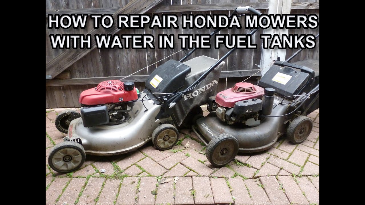 How To Repair Honda HRC216 and HRR216 Mowers With Water In The Fuel
