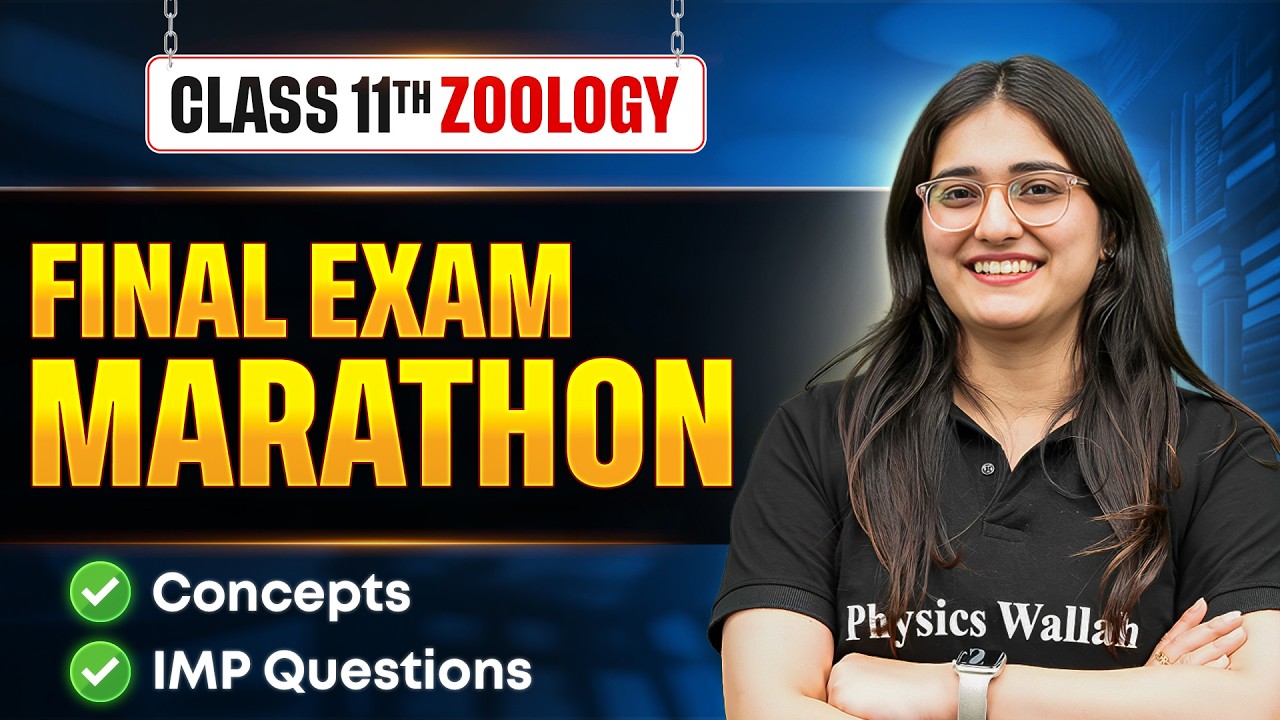 Class 11 BIOLOGY ( Zoology ) MARATHON 2026 🔥 | Complete ZOOLOGY Revision | One Shot By Aarushi Ma'am