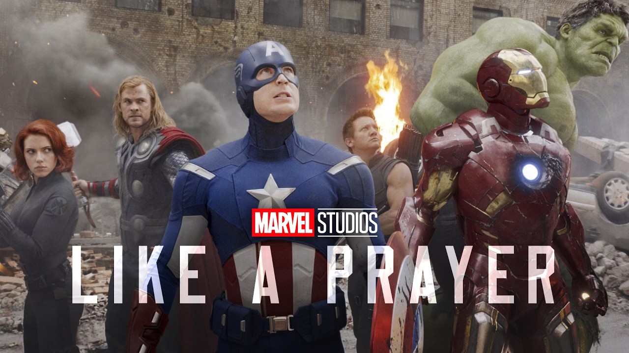 The Avengers but with Like A Prayer from Deadpool & Wolverine