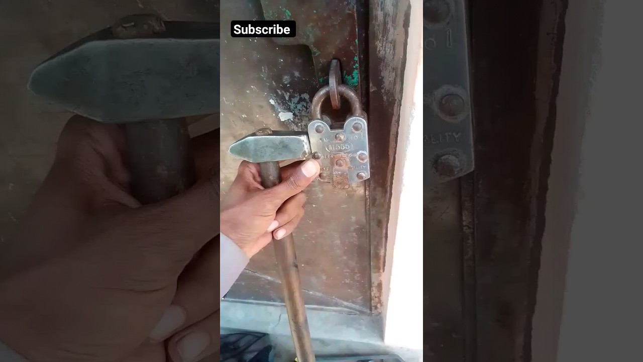 how to break lock with hammer #lockpicking #lock #lockpick #mrlockmaster #lifehacks