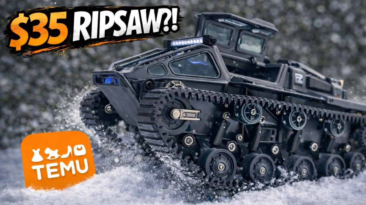 Радиоуправляемый танк Ripsaw Military за 18 долларов?! Благодаря купонам Temu это стало возможным!