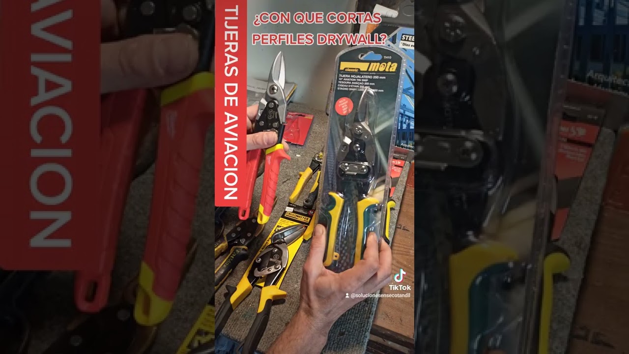 TIJERAS de aviación muy utilizadas por nosotros en el rubro del DRYWALL
