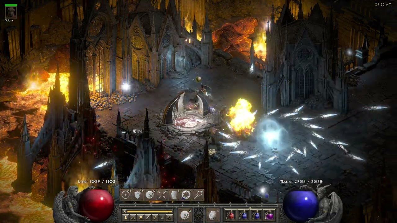 D2R Frozen Orb Sorceress P8 Hell Chaos run