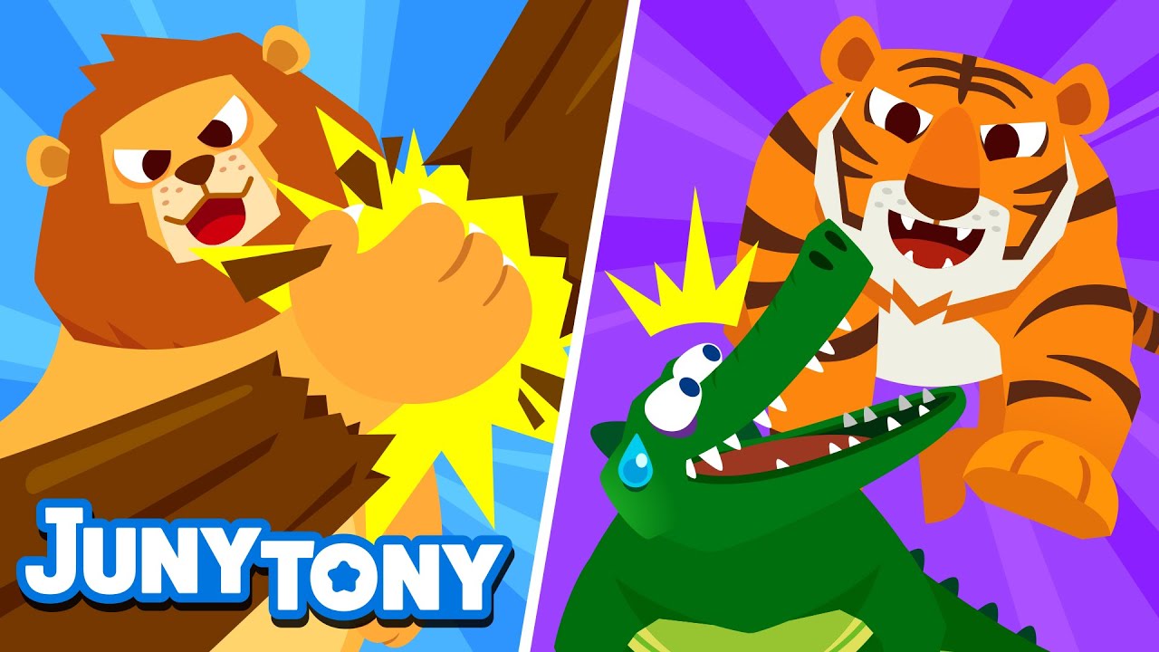 Kumpulan Lagu Anak | 🦁Singa Dan Macan🐯 | Lagu Hewan Dan Lainnya | JunyTony Bahasa Indonesia