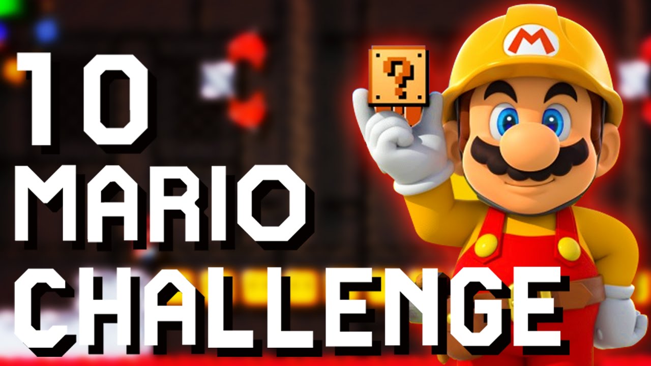 Super Mario Maker EASTER EGGS & MORE!! || 10 Mario Challenge