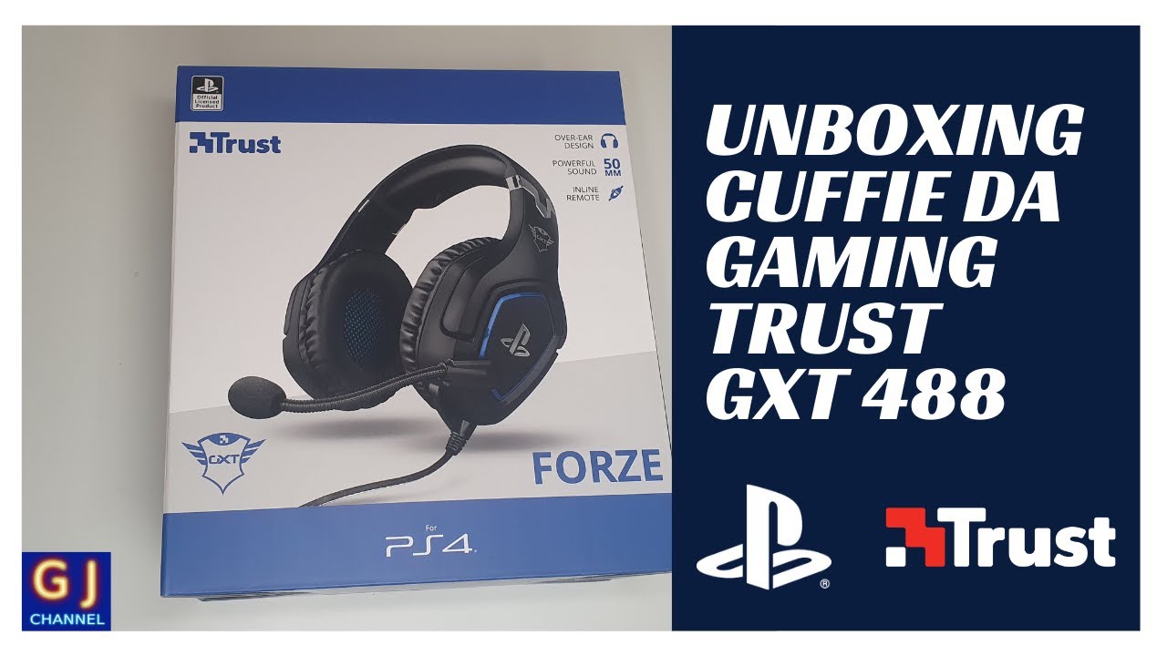 Unboxing cuffie da gaming  - Trust GXT 488 Forze