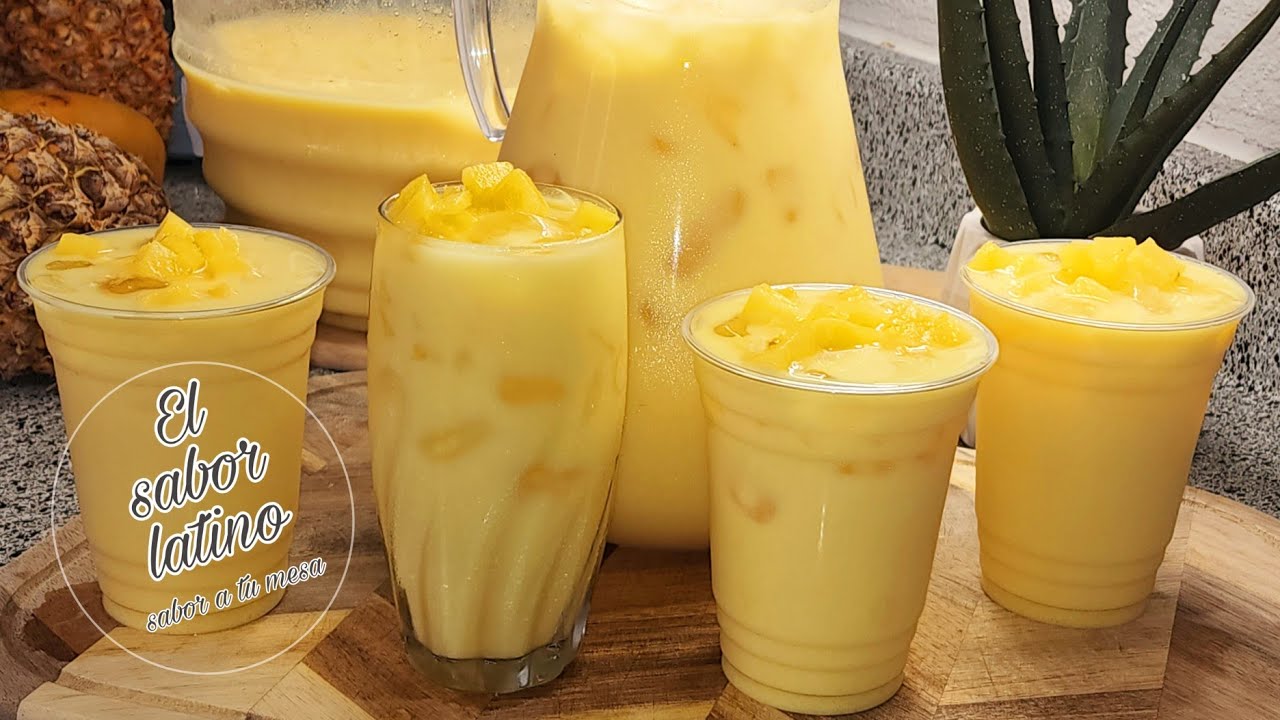 🔴 Agua Fresca de Piña Colada 🍍Tip no se amarga! Estilo la Michoc@na✅️ Riquisima