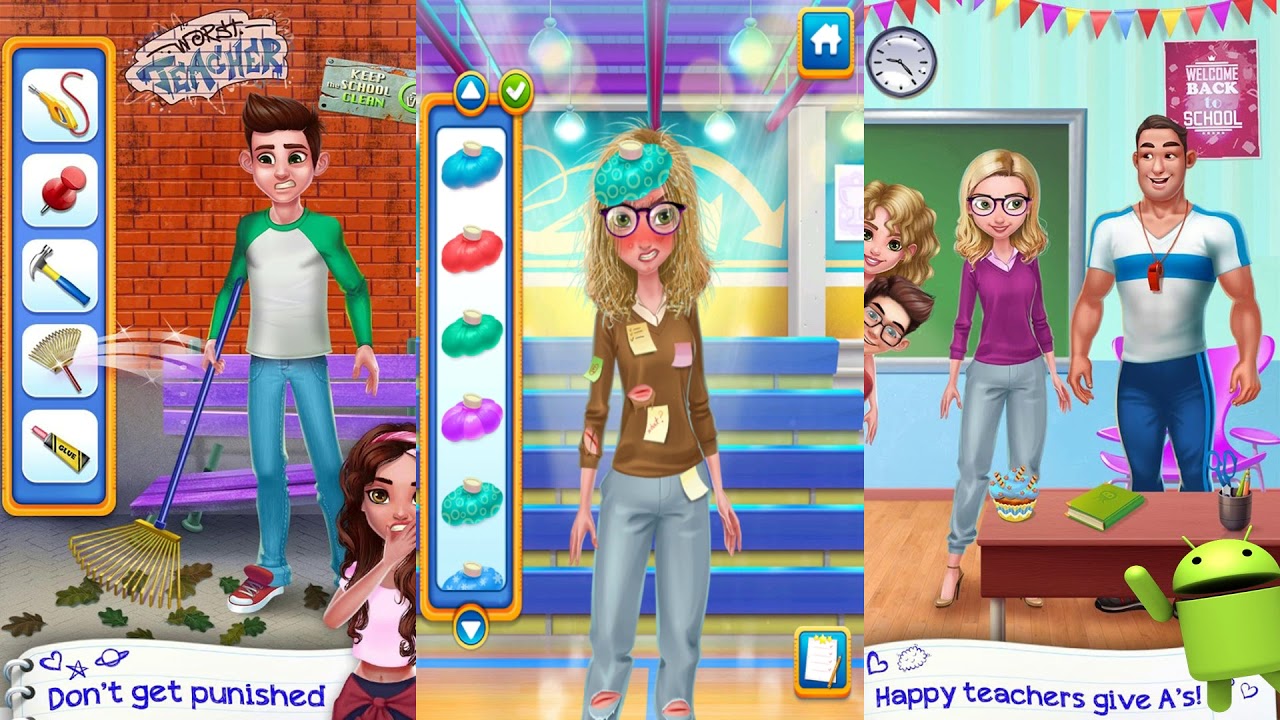Mad Teacher - Classroom Makeover Madness TabTale android gameplay games for girls