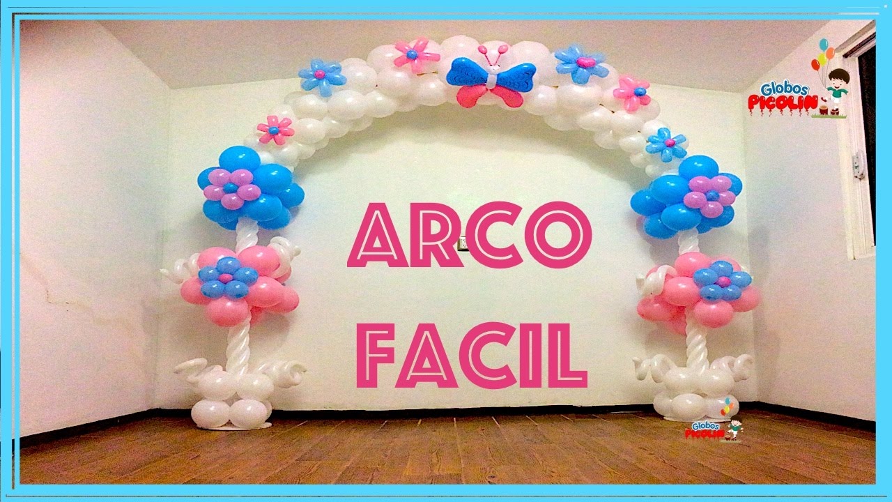 Arco fácil, rapído y economico para fiestas infantiles # 105