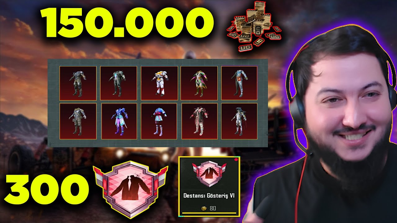 150.000 UCYƏ 300 DESTANSI OLDUQ 🥶 ! SİLAHLARI FÜLLEDİK ! PUBG MOBİLE ...