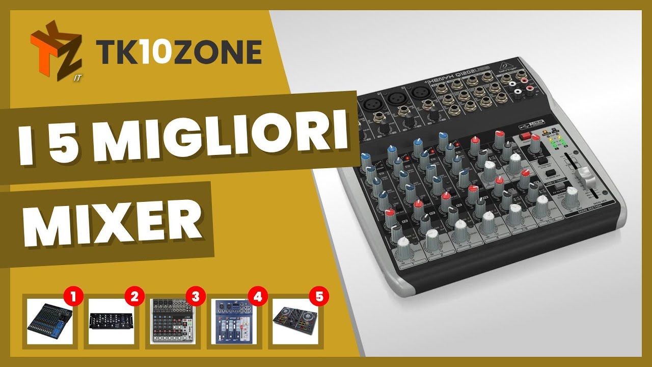 I 5 migliori mixer audio