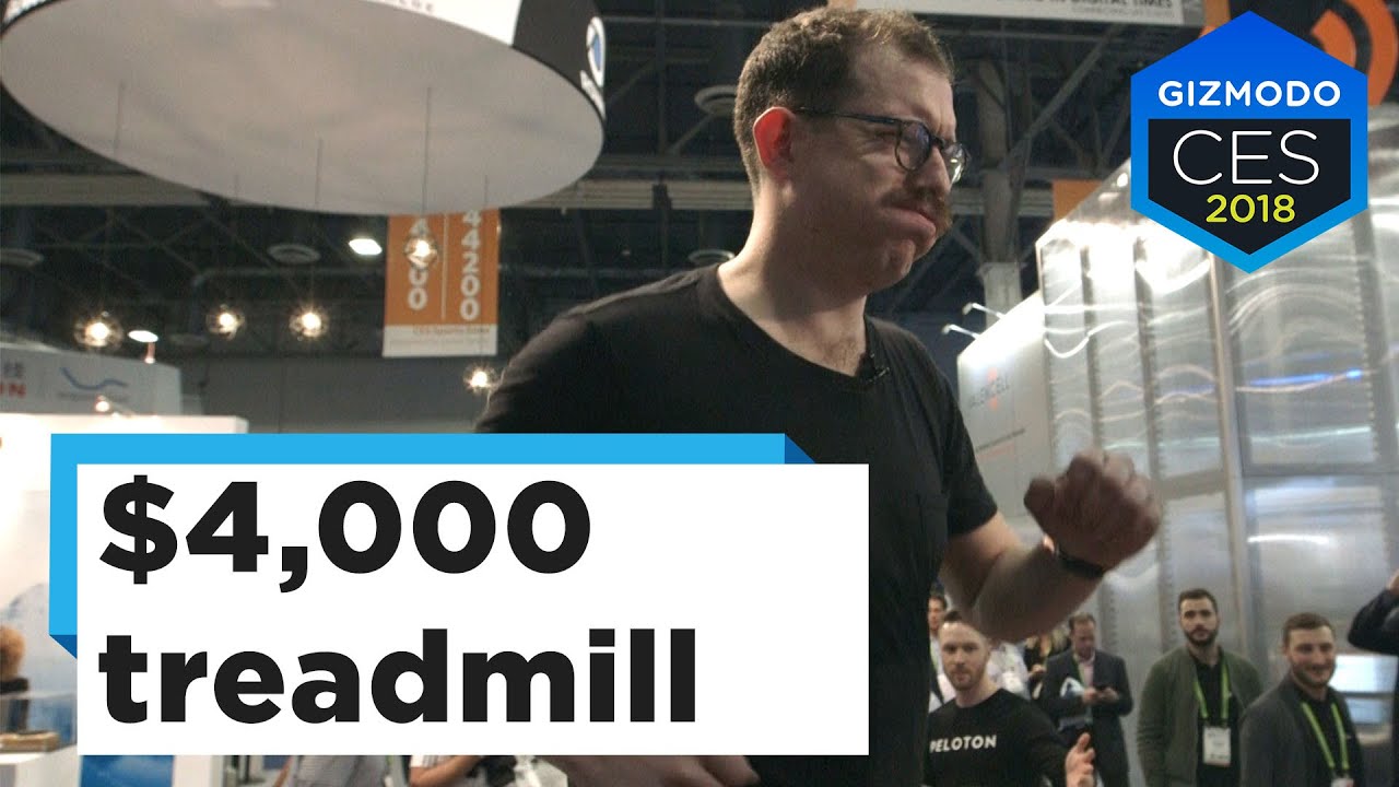 Adam Trying the Peloton Treadmill Will Make Your Day | CES 2018