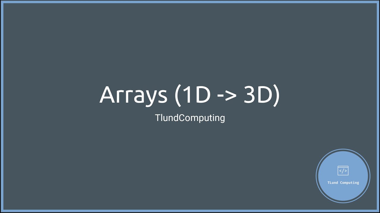 Ep 08 - Arrays and Lists