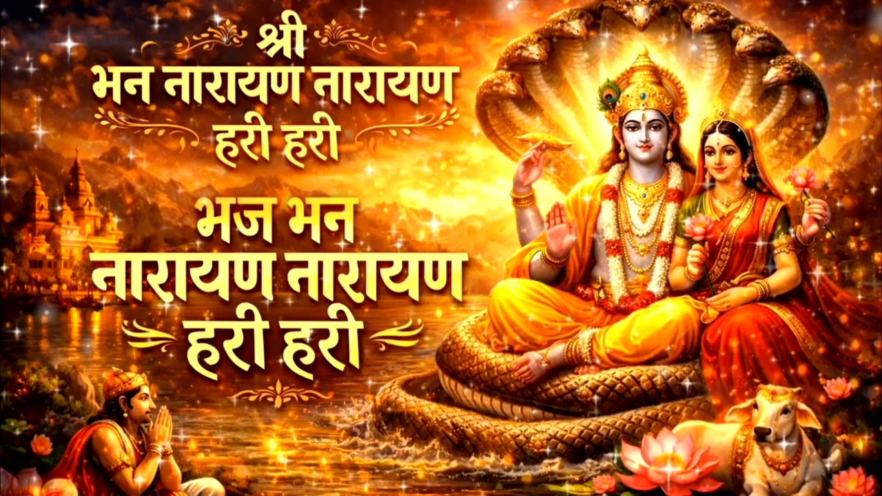 🌺 श्रीमन नारायण नारायण 🎶 | सुबह शाम सुनने वाला शक्तिशाली भजन |Bhakti Song सुनते ही मन शांत हो जाएगा 