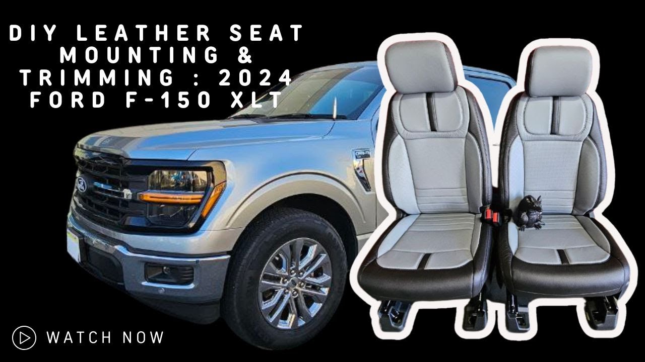 How to Install DIY Leather Seats in a 2024 Ford F-150 XLT | Mounting & Trimming Tutorial #katzkin