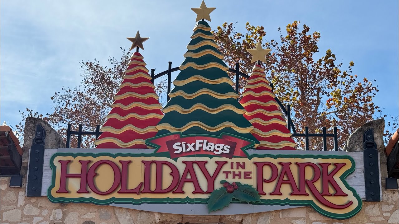 Новогодняя ночь в парке Six Flags Fiesta Texas 31.12.2025