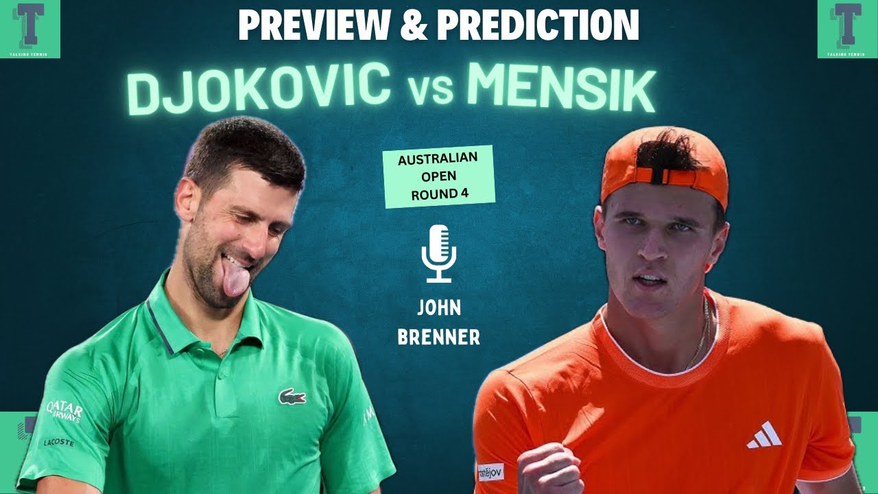 Novak Djokovic vs Jakub Mensik | Australian Open 2026 | Round 4 | Preview and Prediction