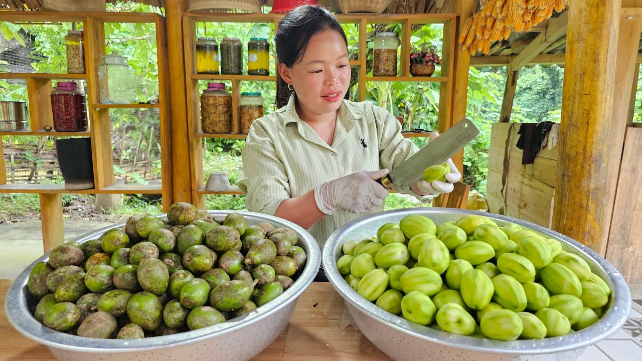 Harvesting Toad Fruit - How to Make Delicious Salted and Chili Toad Fruit to Sell at The Market.