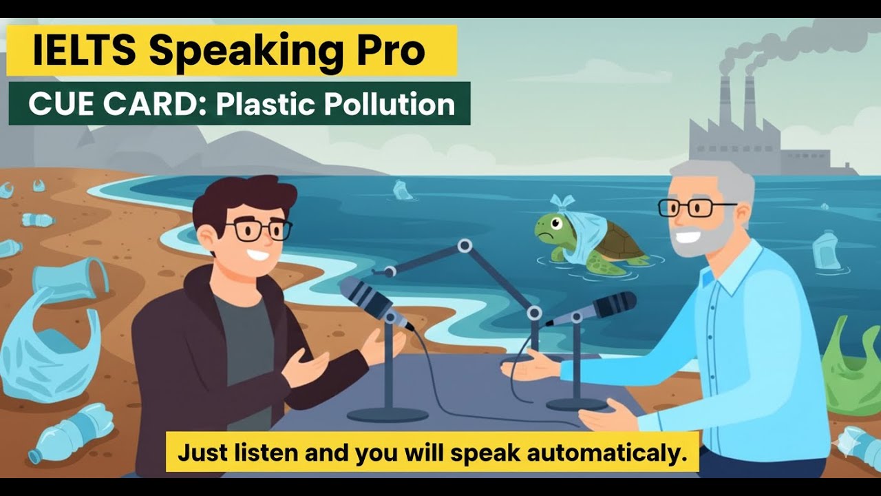IELTS Speaking Plastic Pollution Cue Card  Band 9 Answer Explained