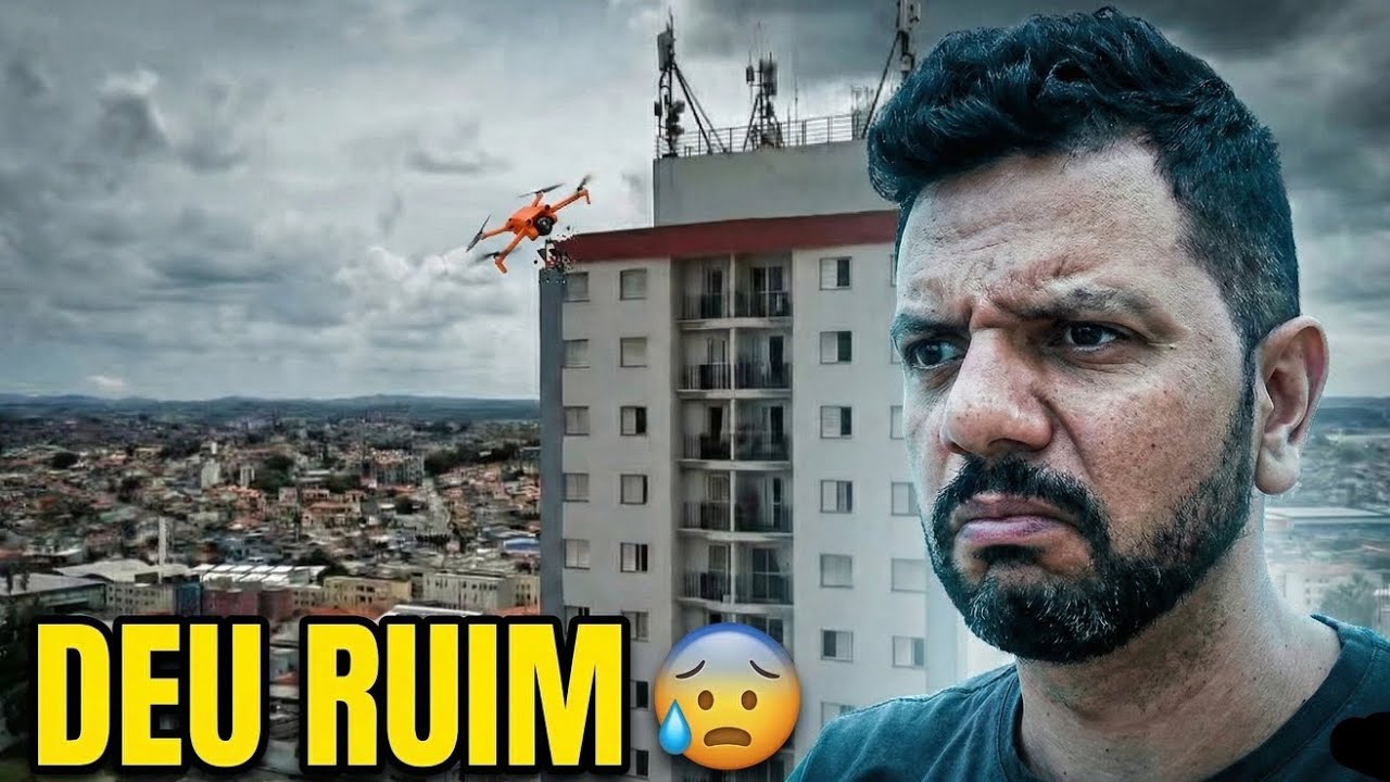 Bati meu drone fimi Mini 3 no prédio