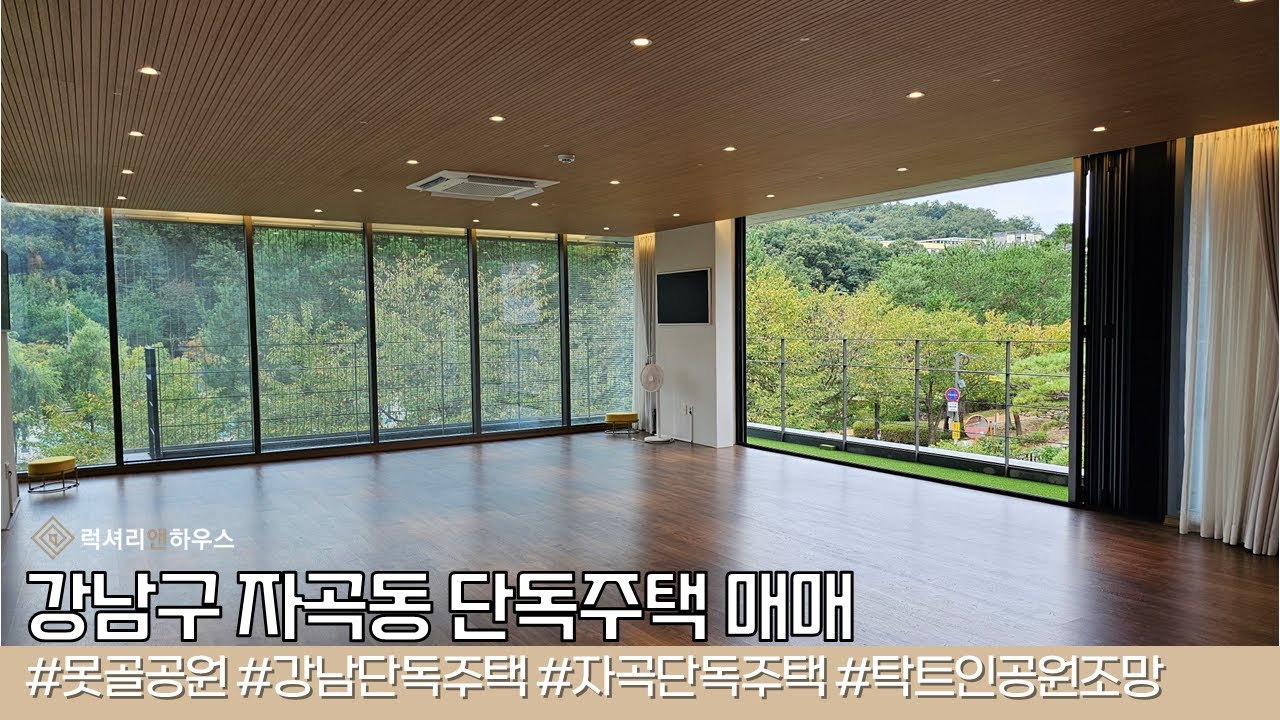 자곡동 단독주택 매매 신축급 못골공원 조망 감각적 건축물로 화룡점정 LX-221510