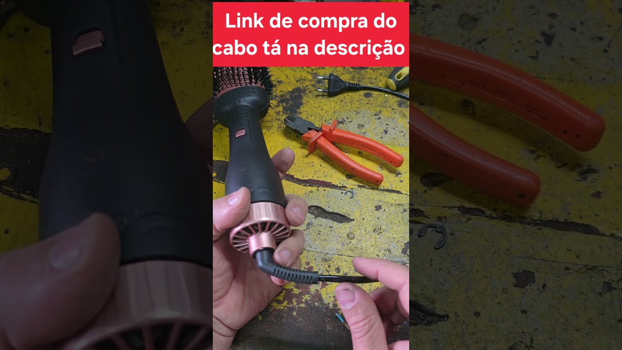 ESCOVA DE CABELO MONDIAL COMO CONSERTAR O CABO ESTOURADO SEM GASTAR MUITO