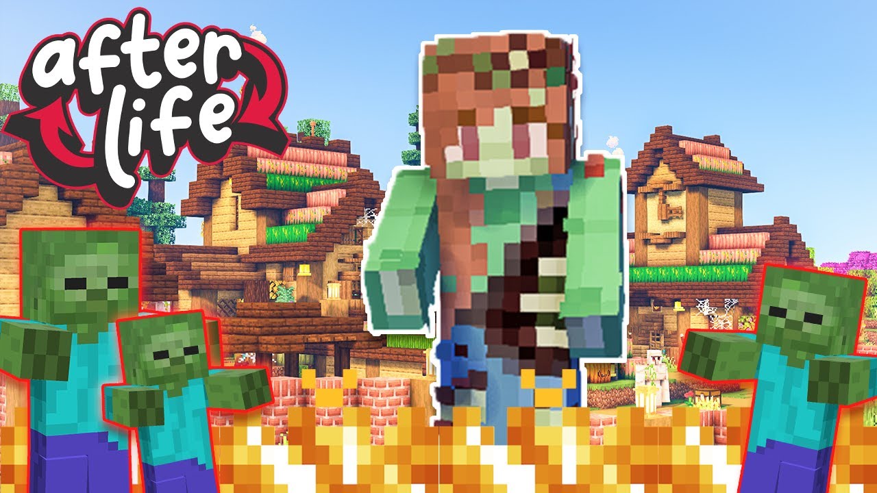 Zombie vs Village! Afterlife Modded SMP Ep.9