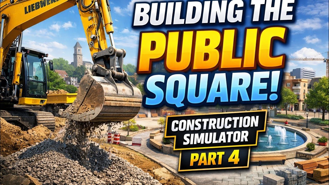 Building the Public Square | Construction Simulator | Part 4