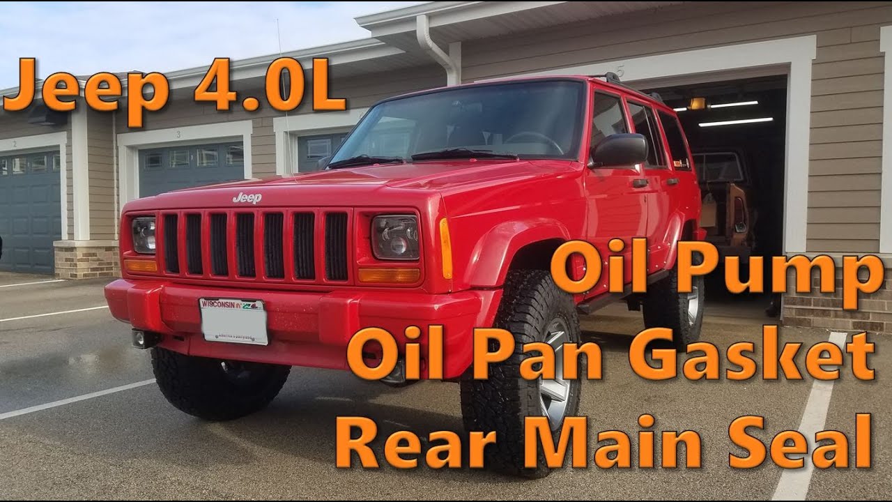 Jeep 4.0L Oil Pan Gasket & Rear Main Seal Replacement