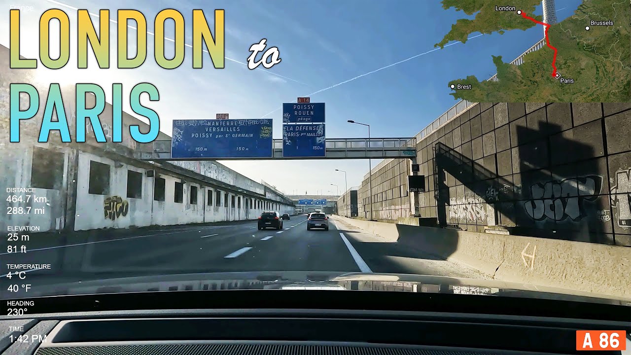 London to Paris Timelapse in 4K