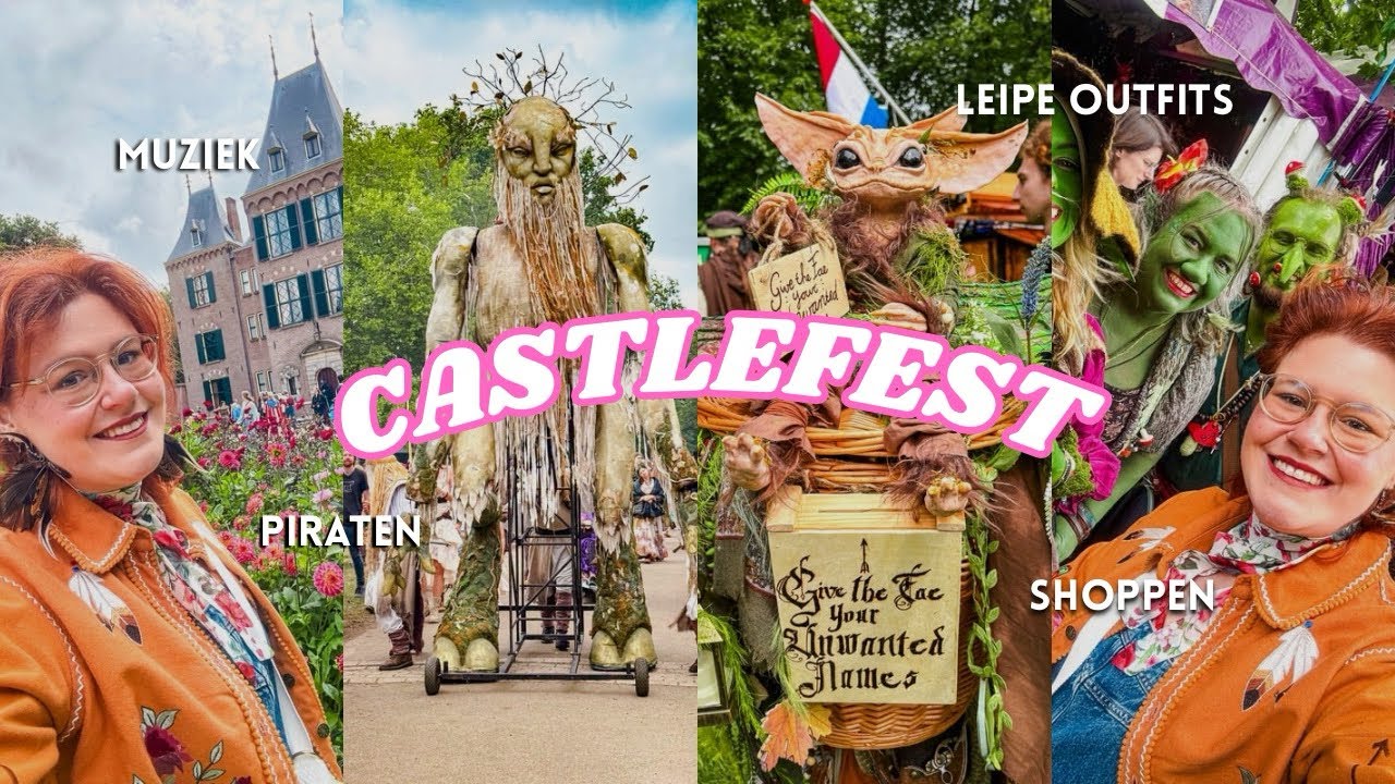 🏴‍☠️🧝🏻‍♀️ CASTLEFEST | Piraten bij de Keukenhof, Elfen cosplays en heel veel eten