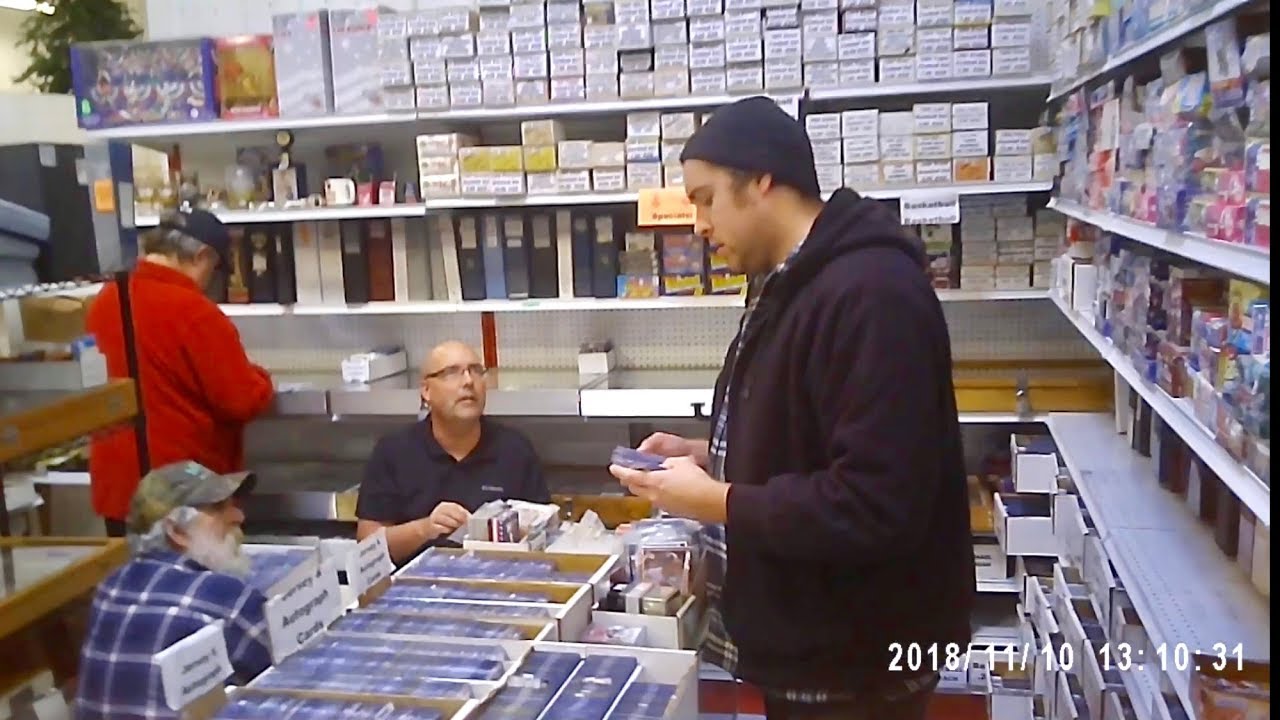 WE FOUND AN AWESOME BASEBALL CARD SHOP IN THE BACK OF AN ANTIQUE MALL