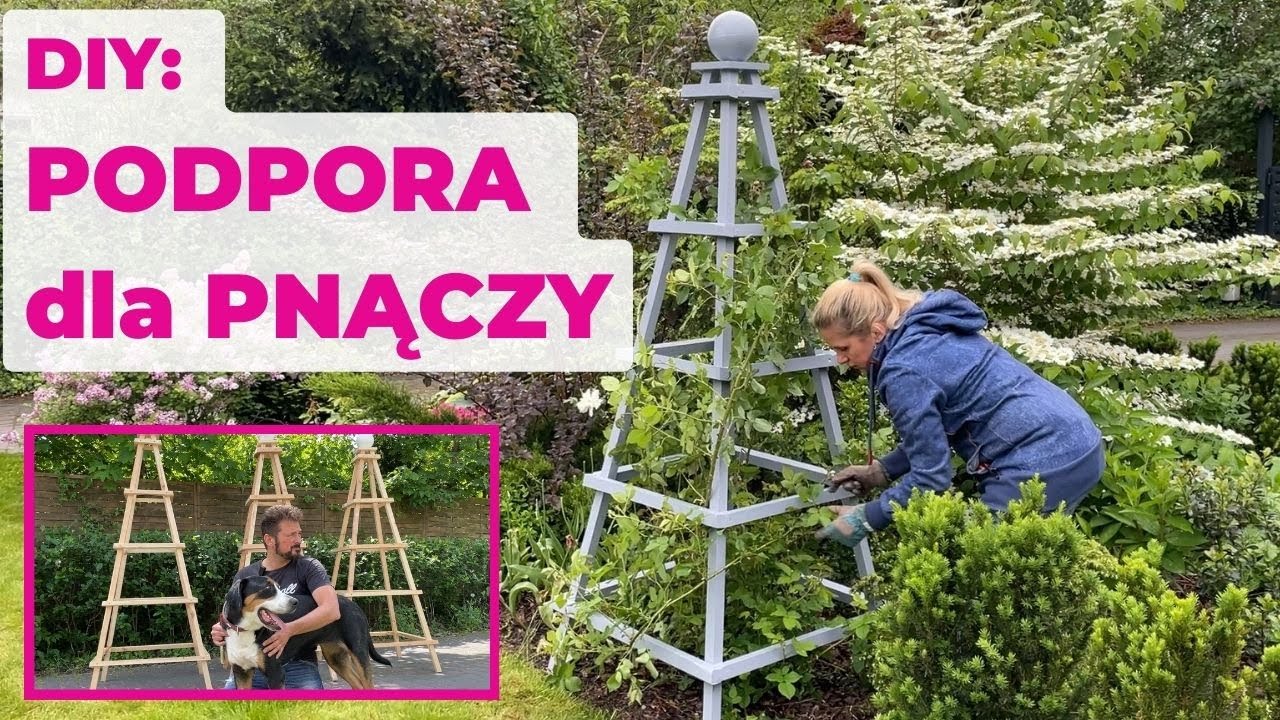 DIY: podpora na pnącza, czyli efektowny i łatwy do zrobienia obelisk ogrodowy